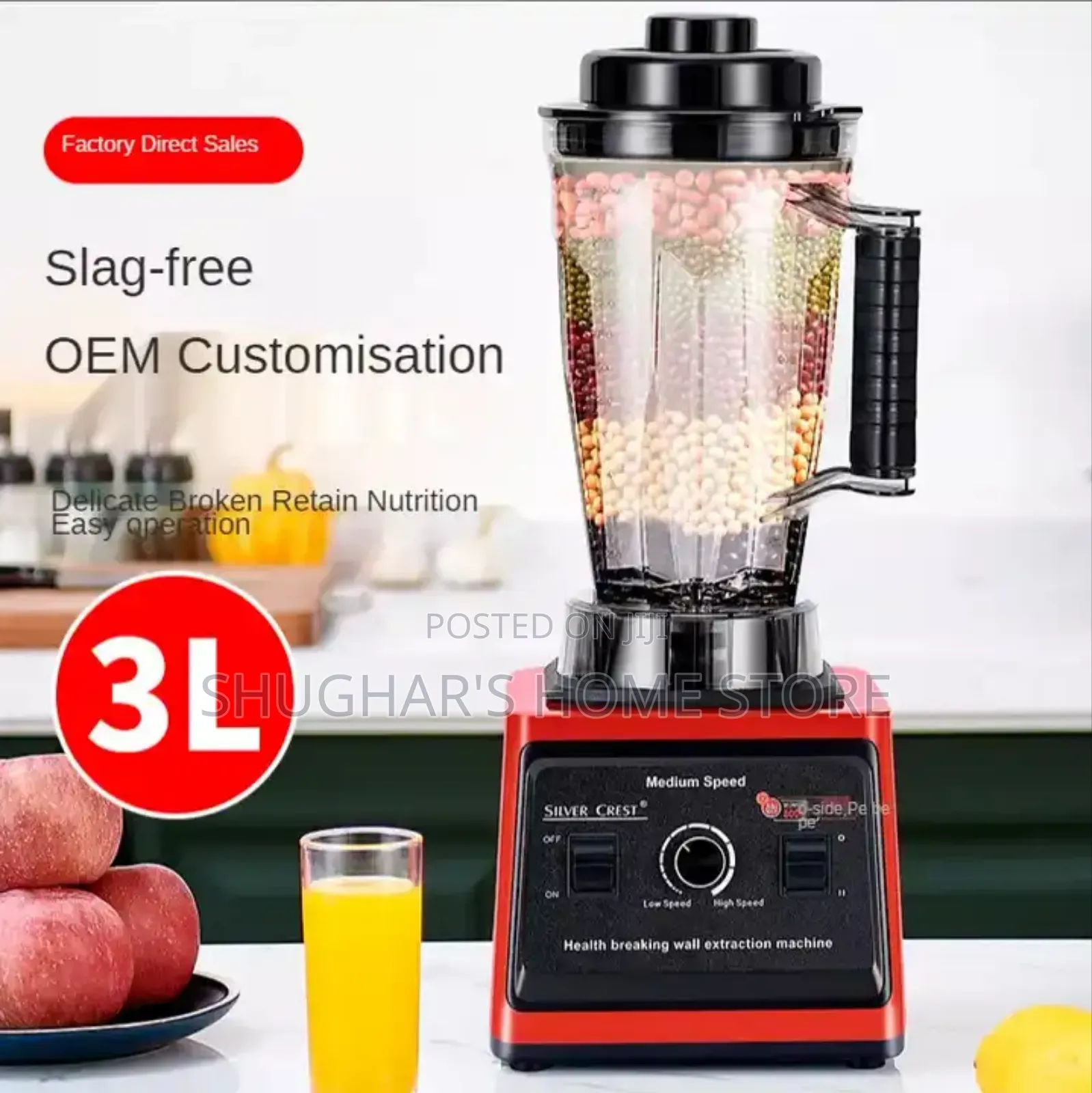 2in1 Silver Crest Blender (SC-9880)