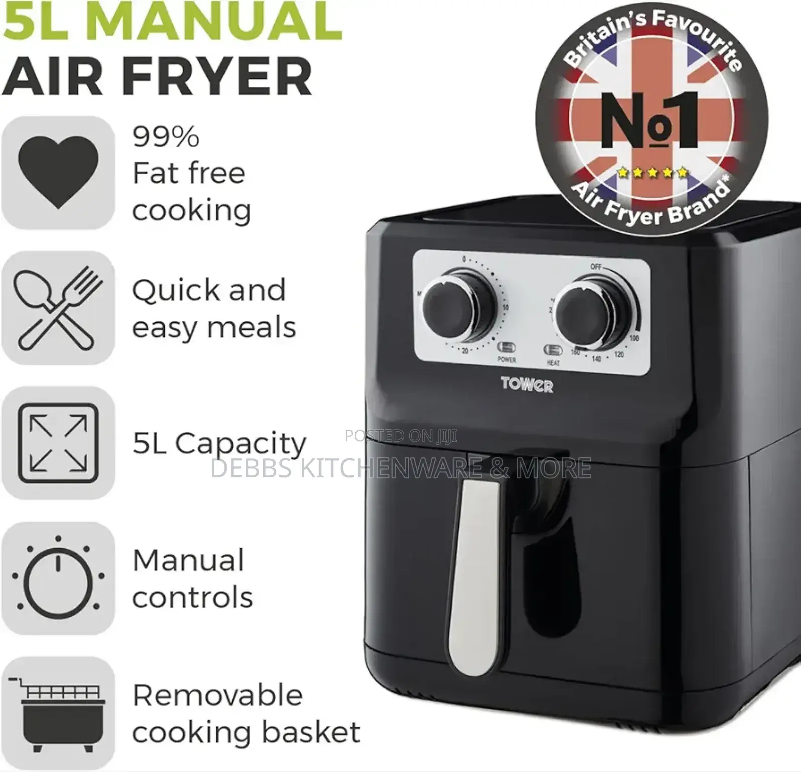 Tower 5litre Air Fryer From UK