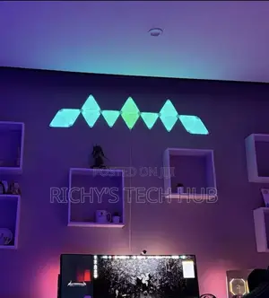 12pcs Triangle Wall Gaming Decor RGB Smart Light Panel