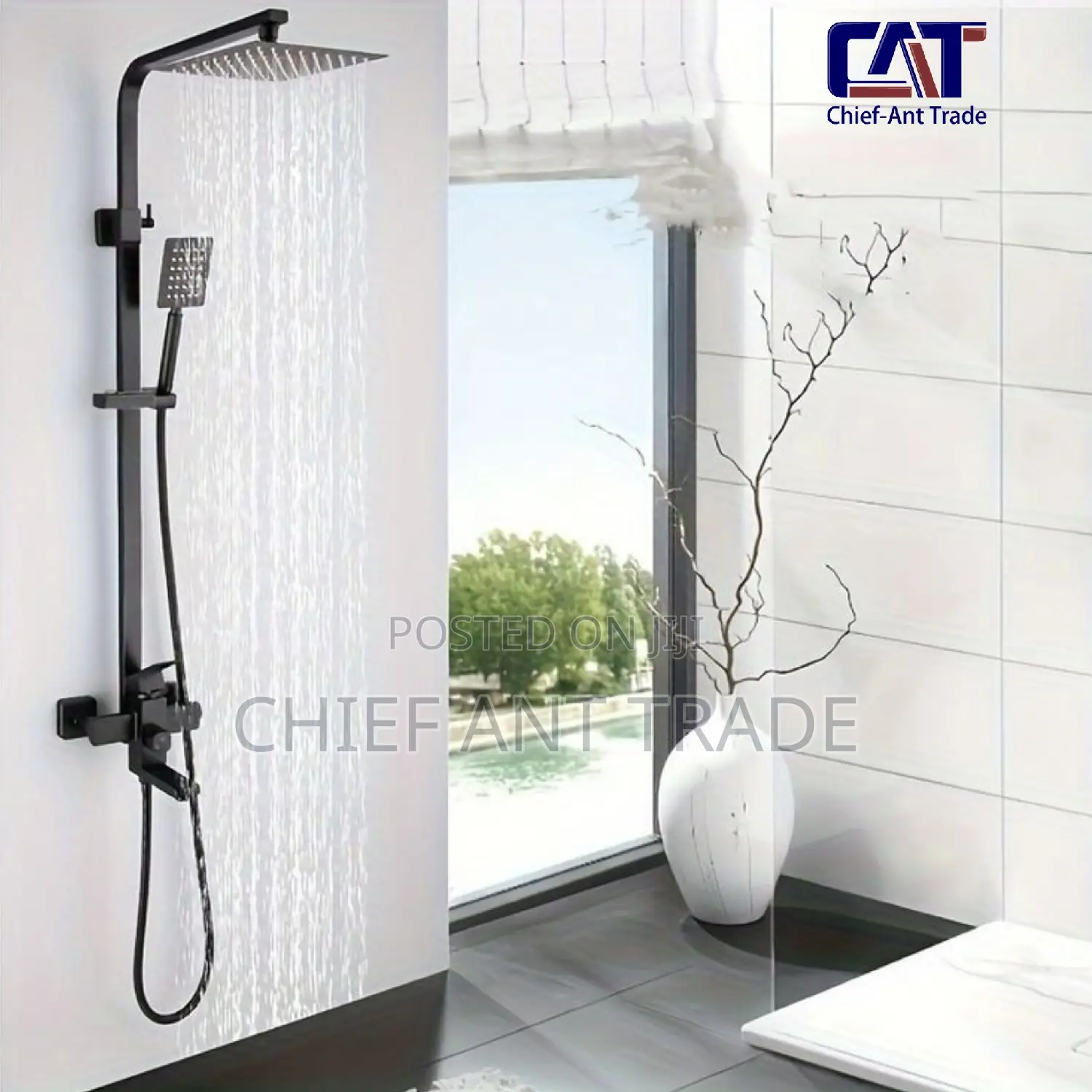 Black Hot and Cold Shower 
