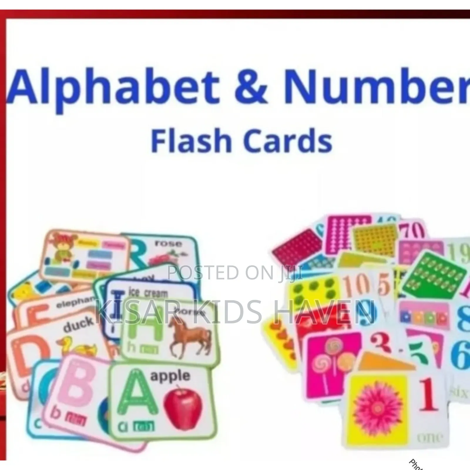 Alphabet and Numbers Flash Cards ( Price for All)