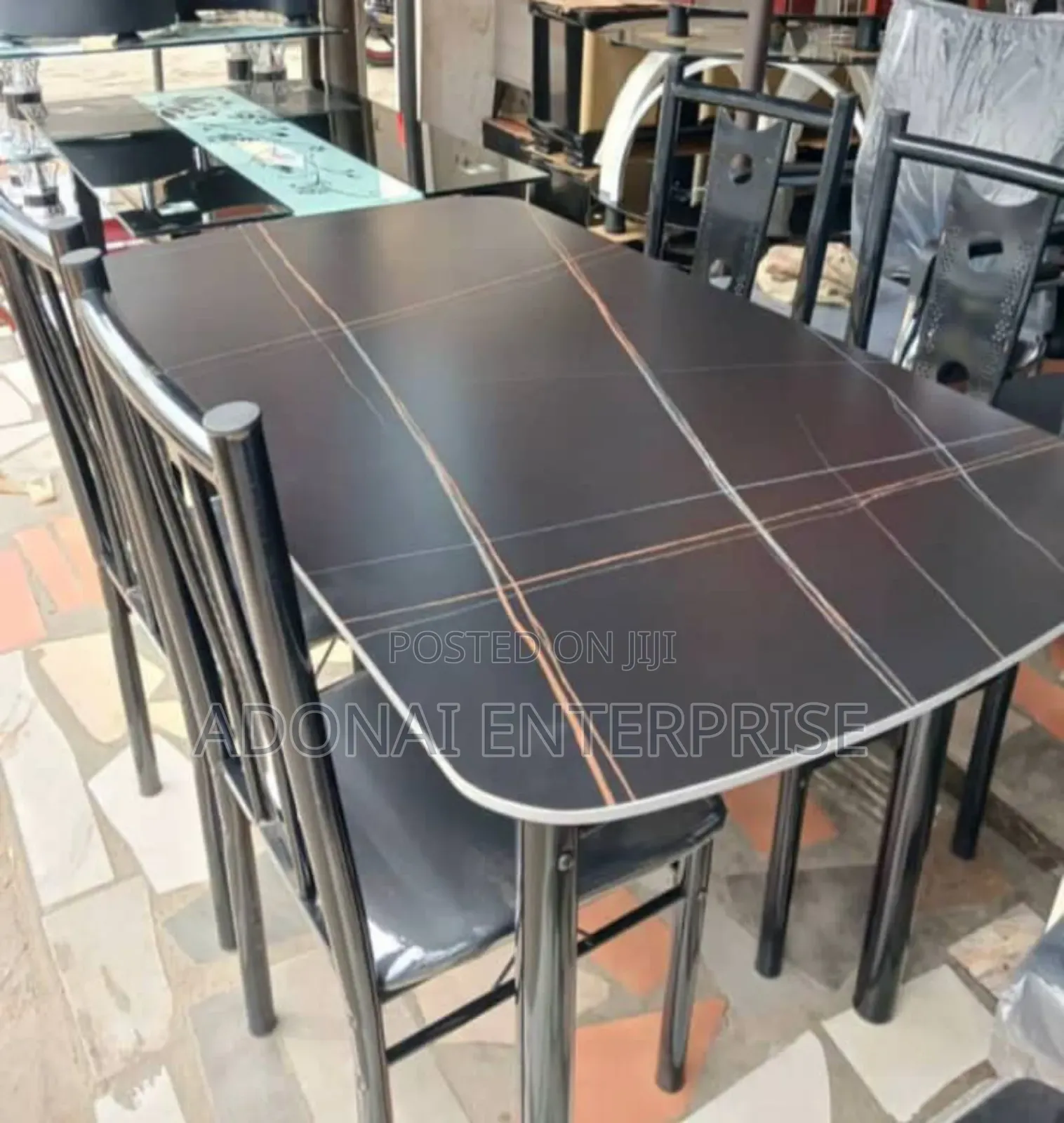 Affordable Glass Dining Set 4 Chairs
