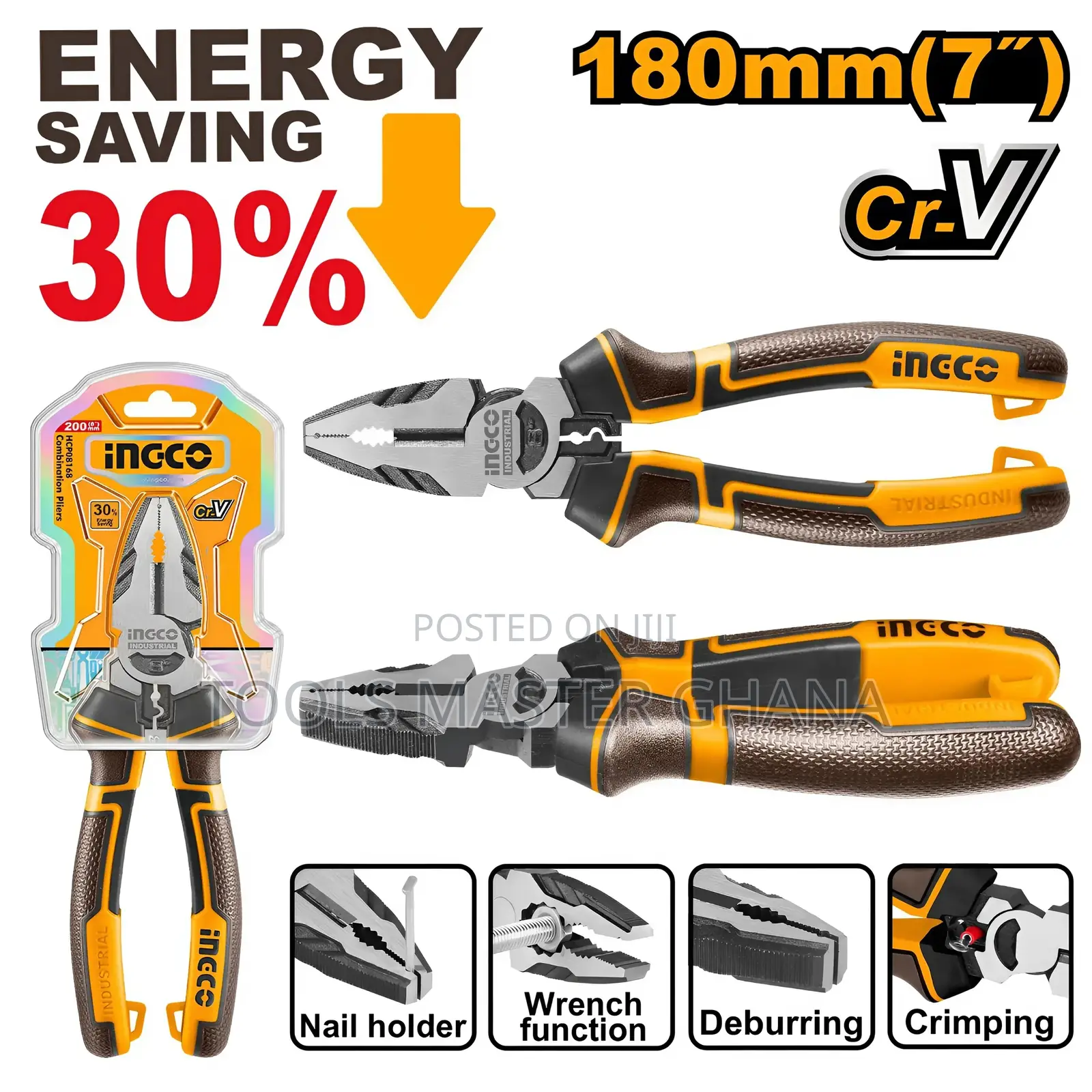 High Leverage Combination Pliers - Hhcp28180