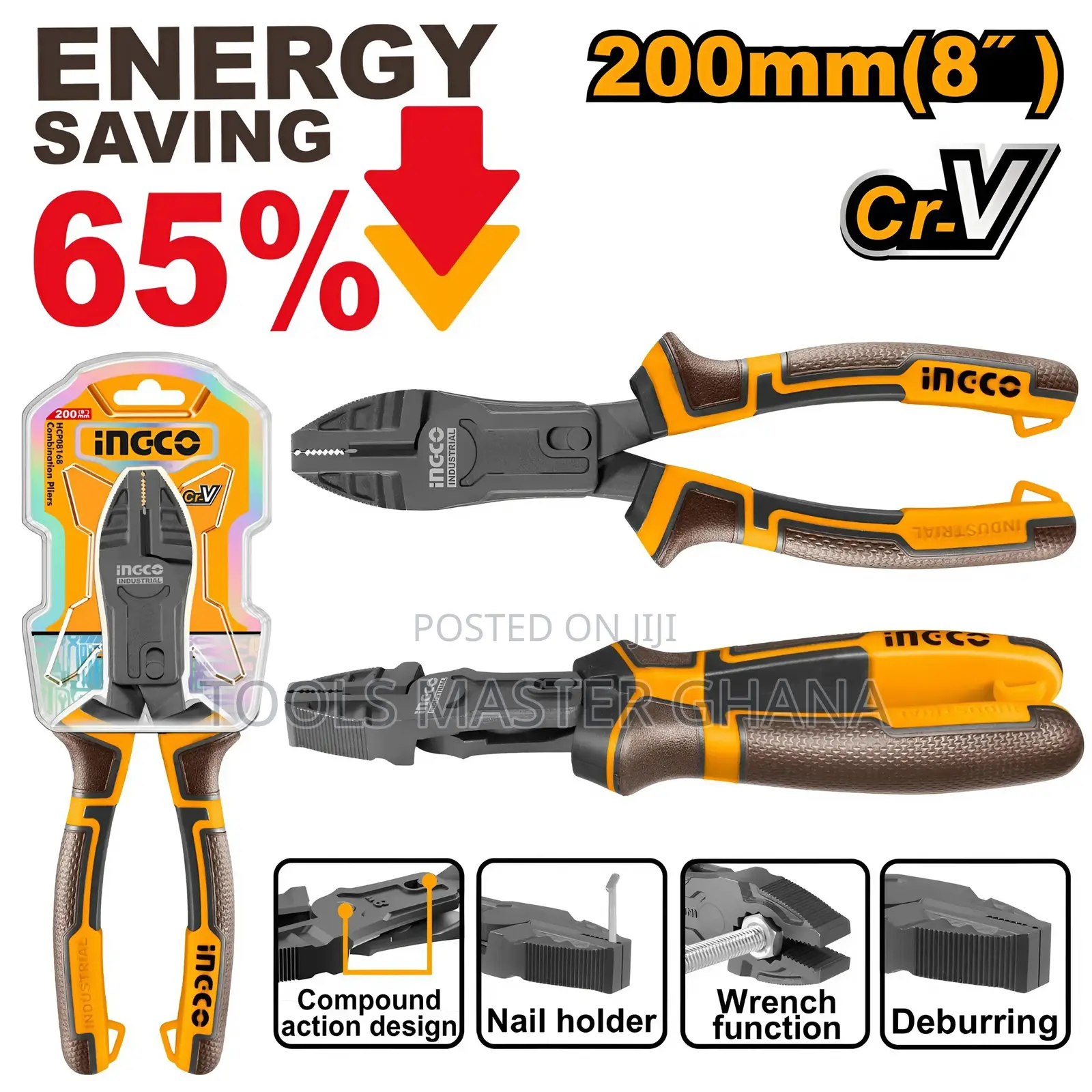 Compound Action Combination Pliers - Hccp58200