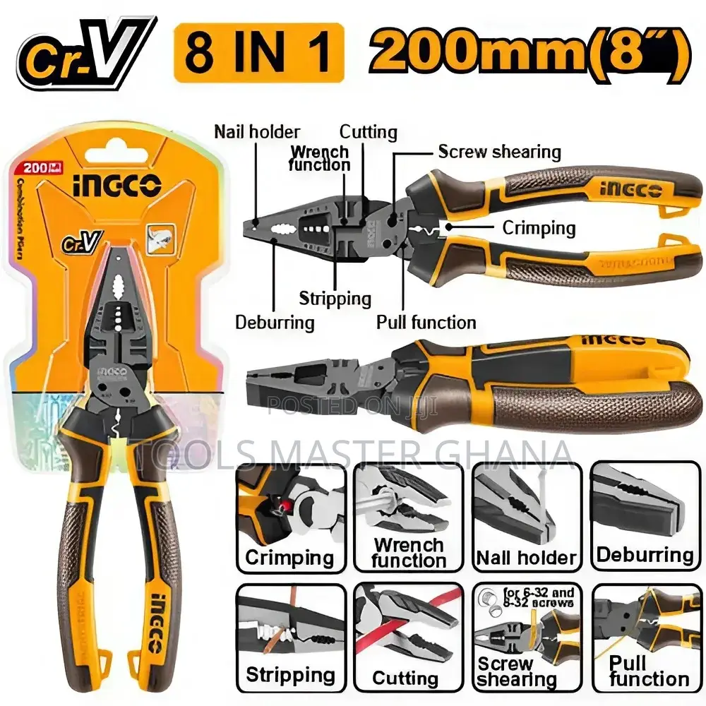 8-in-1 Multi-function Combination Pliers - Hmfcp28200