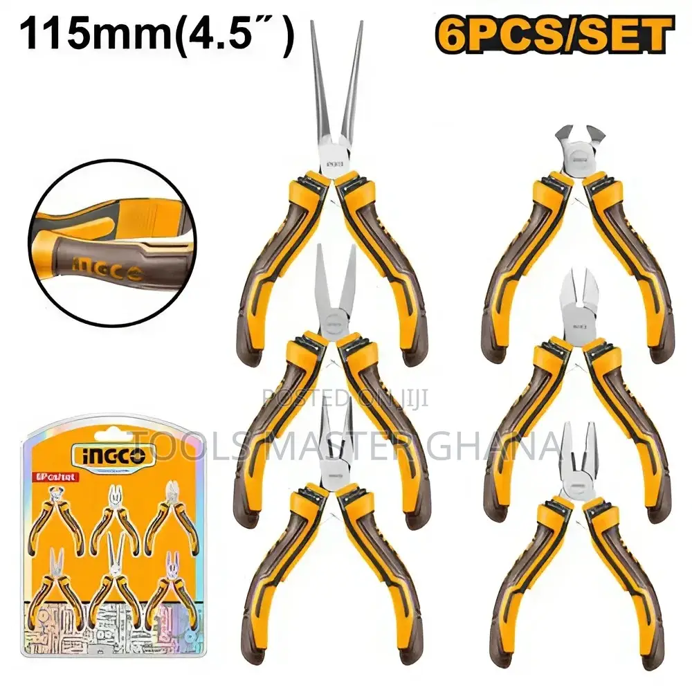 6 Pcs Mini Pliers Set - Hmps06115