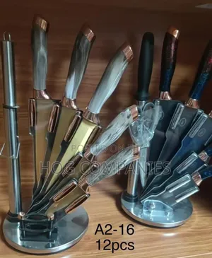 Marble Handle Stainless Steel Cutlery Kitchen Knives Set