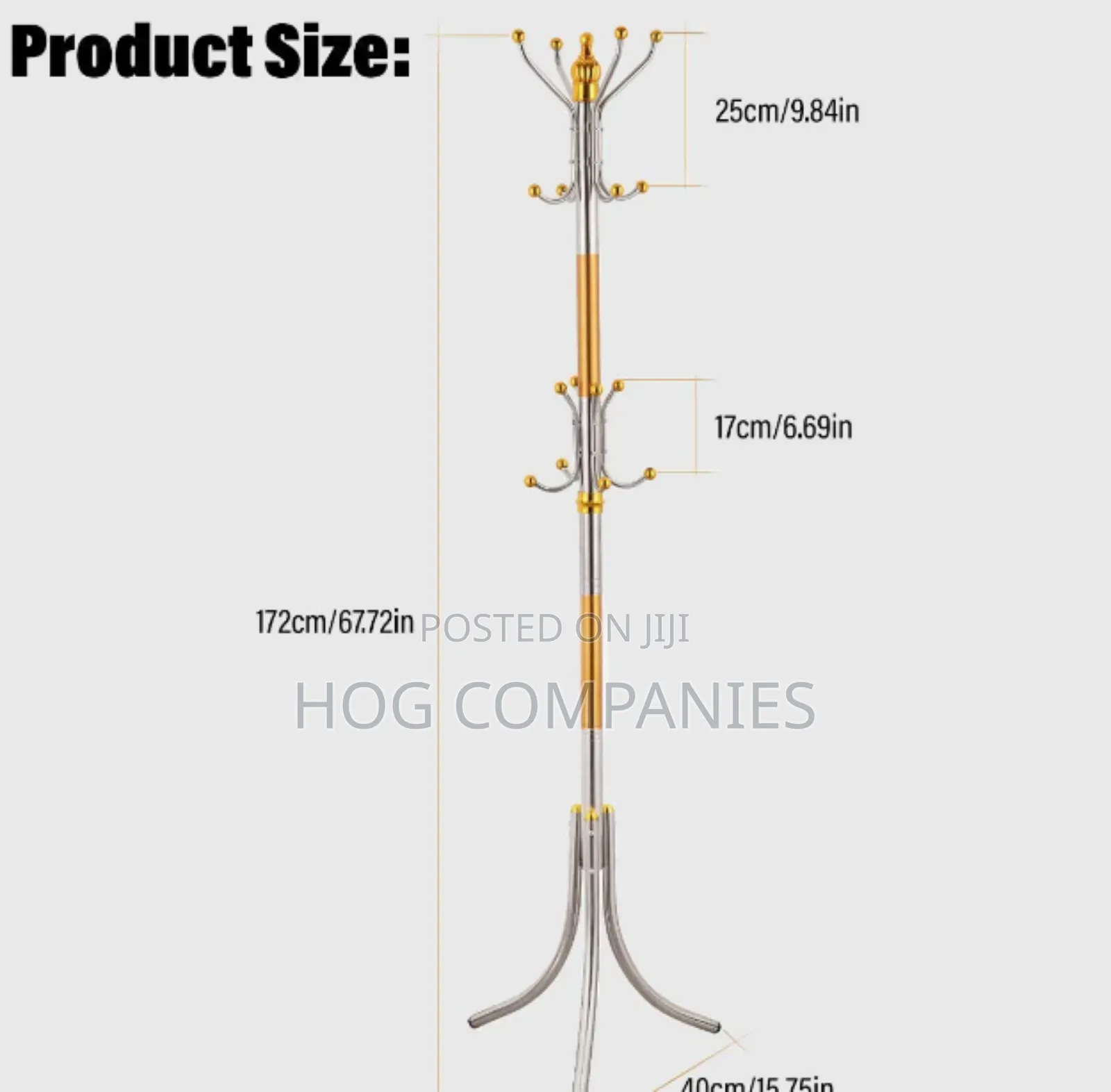 Coat Rack Stainless Steel Stand Rack - Fast Delivery in 2 Hours