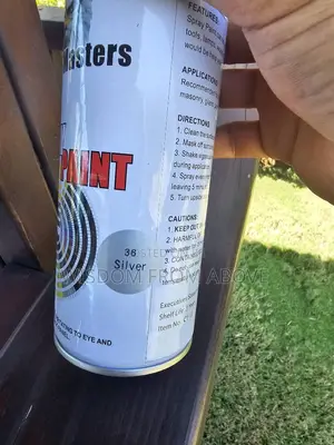 Aerosol Can Spray Available - Silver Colour