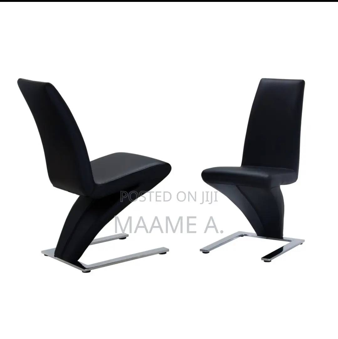 2 Black Dining Chairs