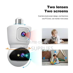 Bulb Security Camera Dual Lense