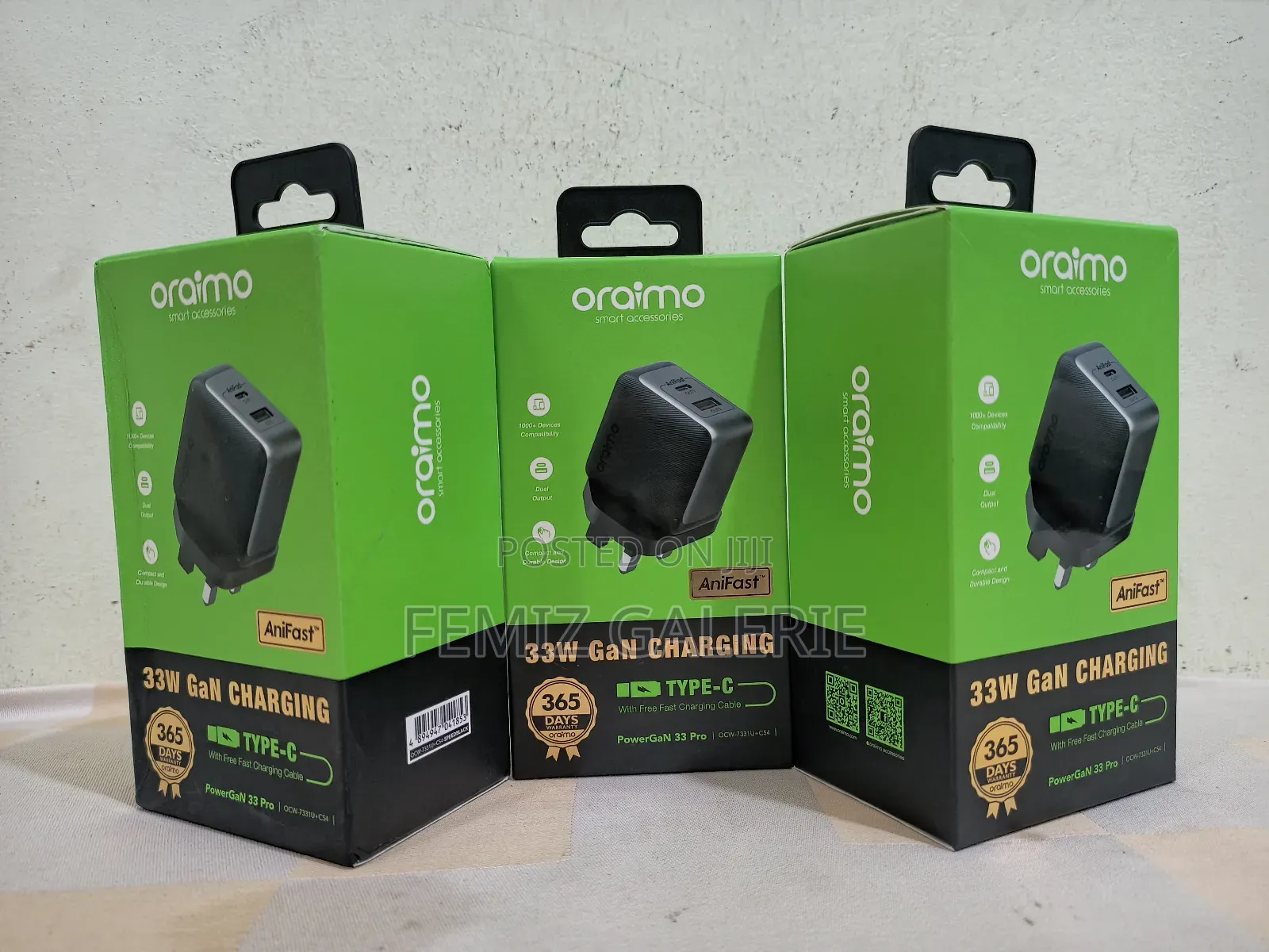Oraimo Powergan 33 Pro 33w Gan Wall Charger