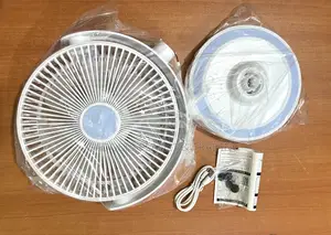 Portable Auto Oscillating Rechargeable Desk Fan Hej-5080 10"
