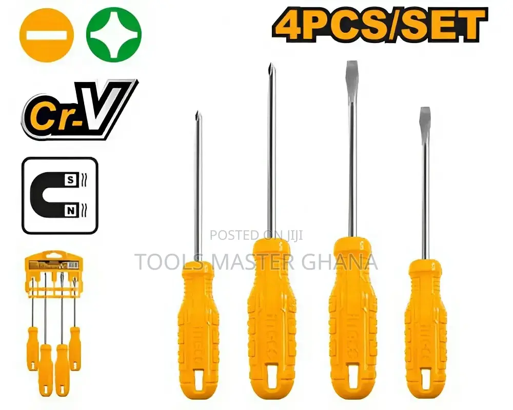 4 Pcs Screwdriver Set - Hksd0458
