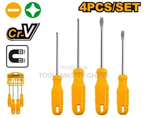 4 Pcs Screwdriver Set - Hksd0458