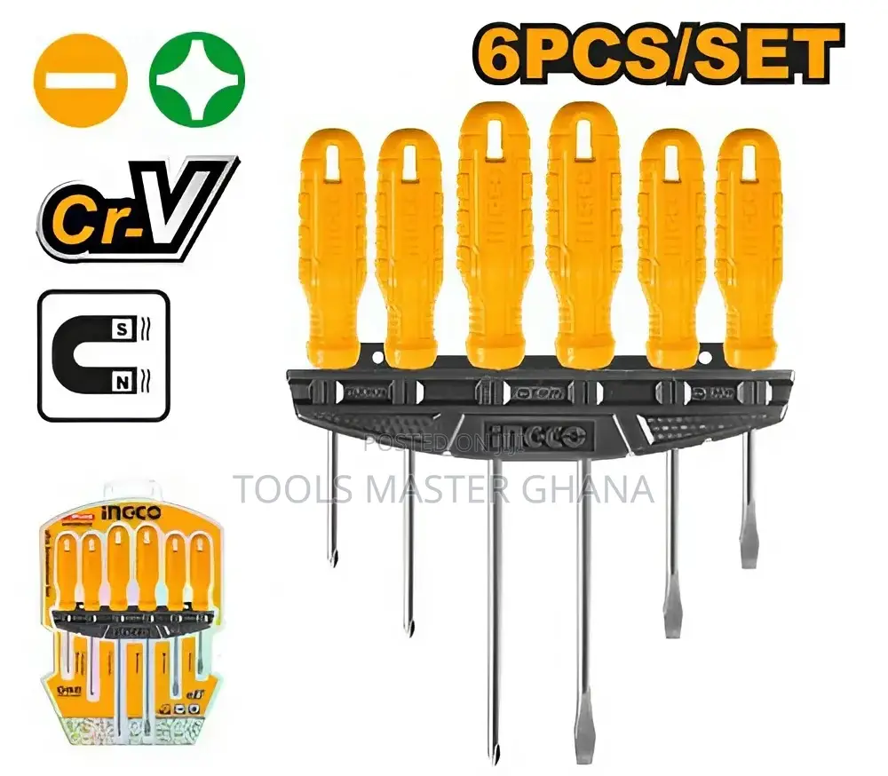 6 Pcs Screwdriver Set - Hksd0658
