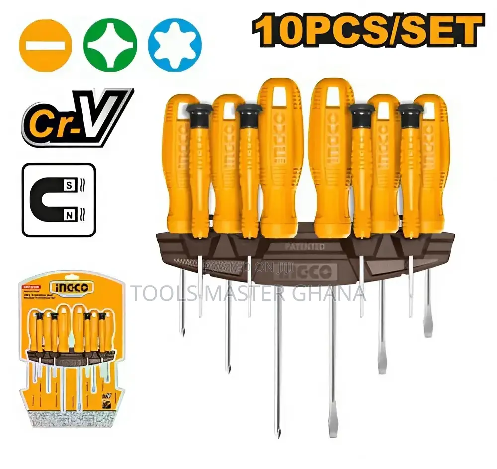 10-PCS Screwdriver and Precision Screwdriver Set - Hksd1058