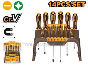 14-pcs Screwdriver And Precision Screwdriver Set - Hksd1428