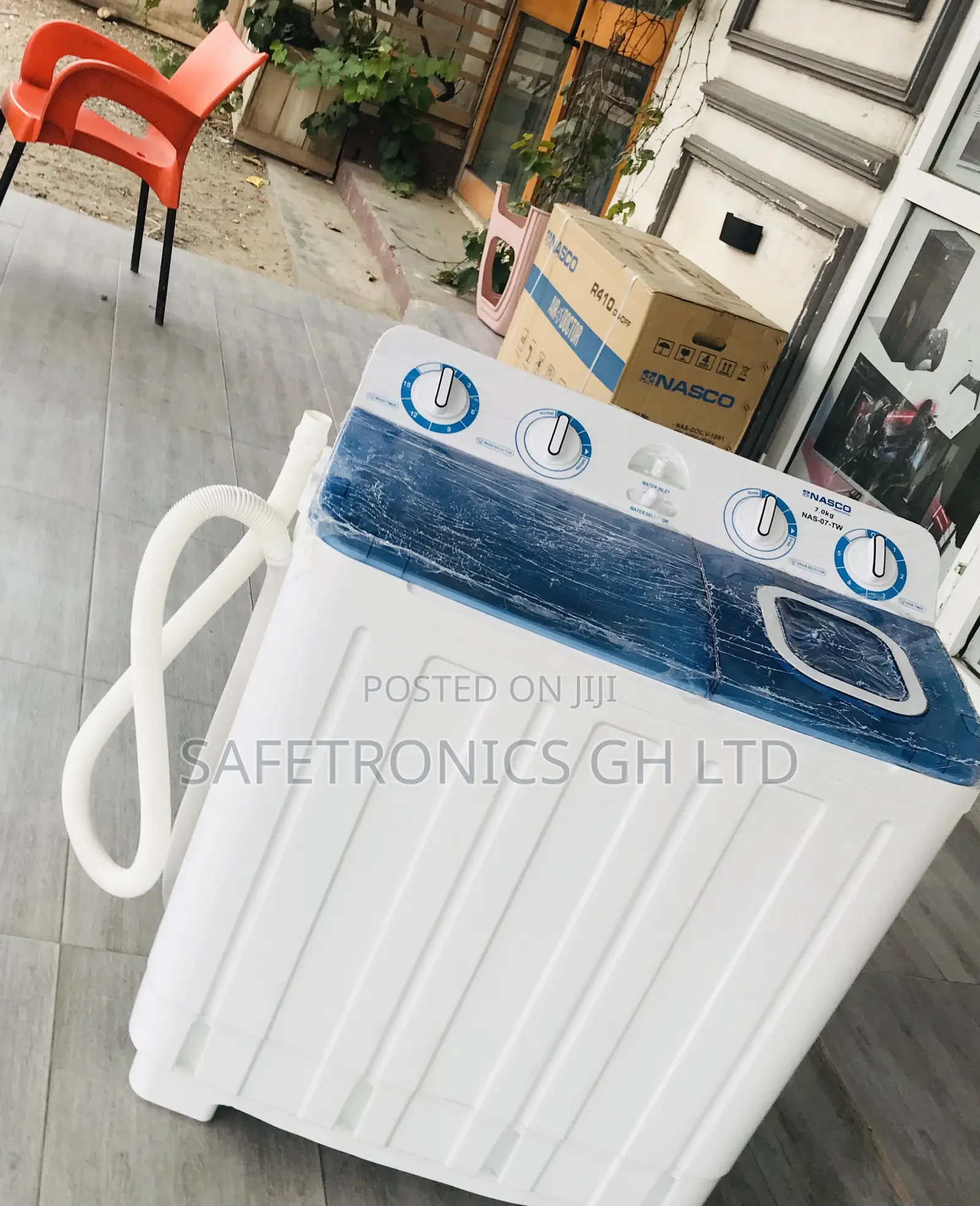 Designed Spin Timer Topload Semiauto Twintub Nasco 7kg