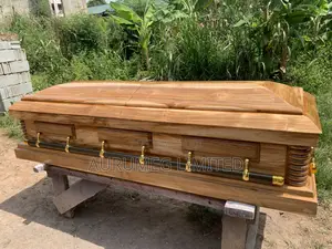 Elegant Rich Brown Casket – Premium Handcrafted Finish