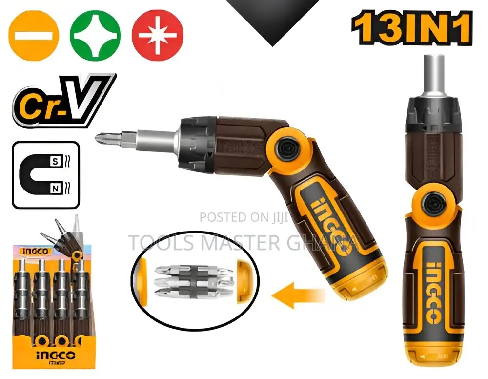 13 In 1 Ratchet Screwdriver Set - Akisd1208