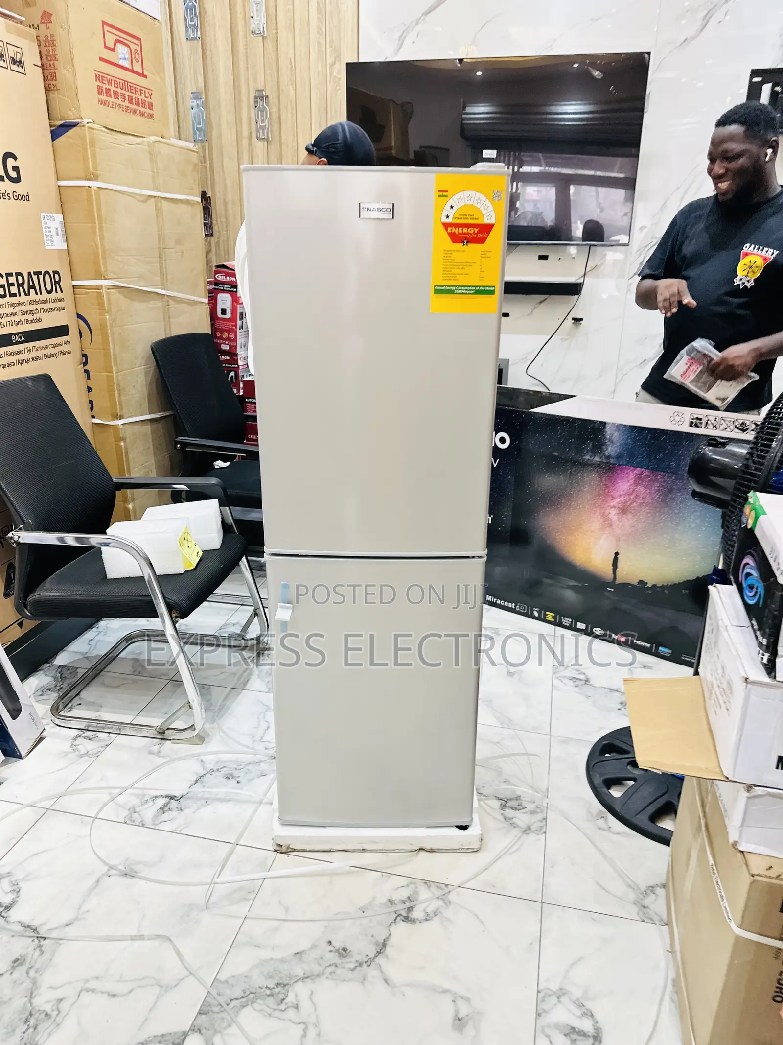 Lovely  New Grey Color Fridge Nasco Nasd2-20fl