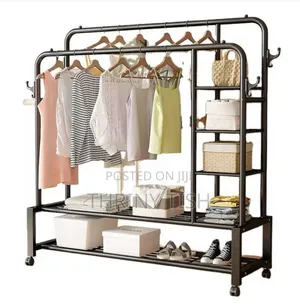 Photo - Double Pole Hanger With Shelves