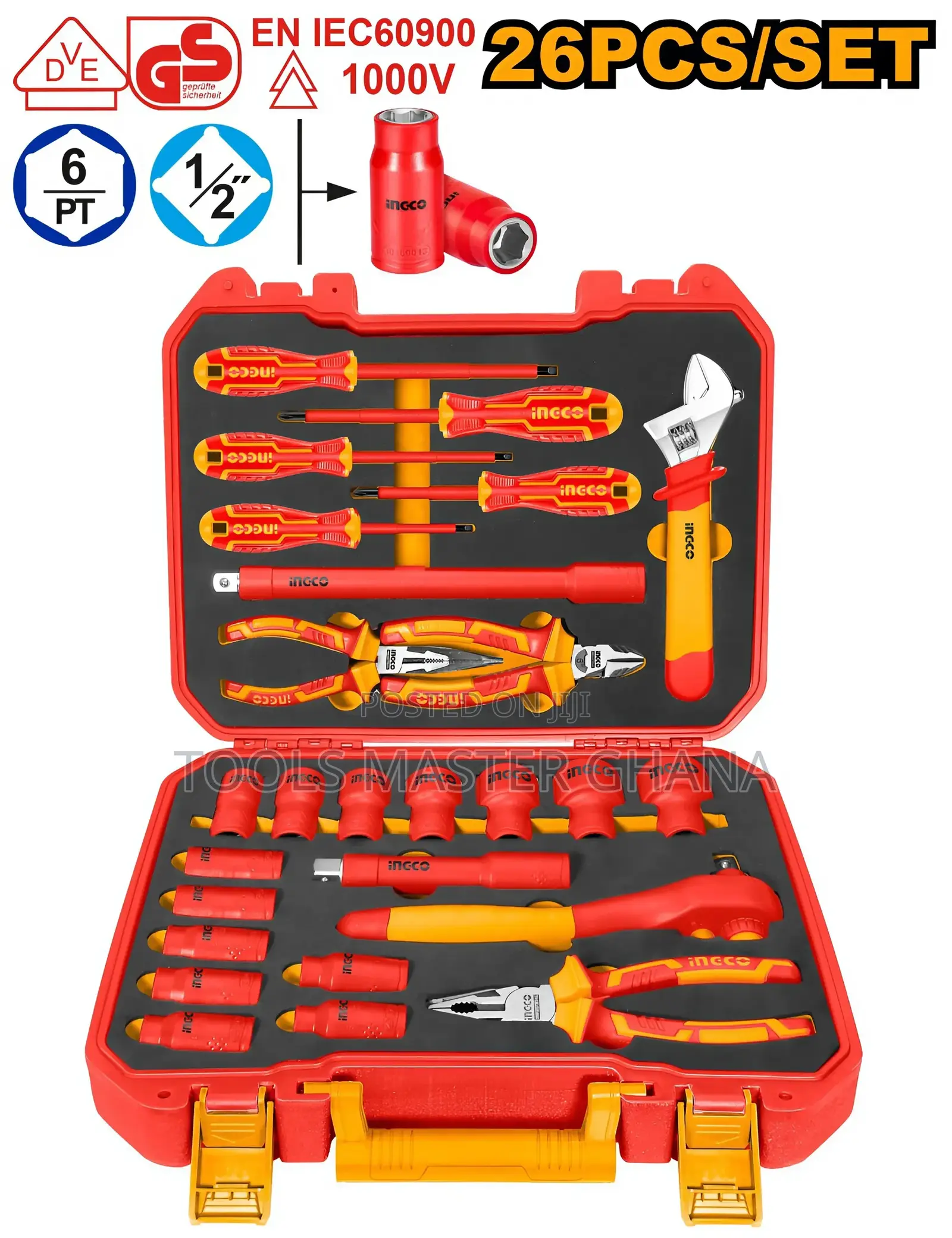 26 Pcs Insulated Hand Tools Set - Hkith2601