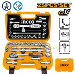 25 Pcs 1/2" Socket Set - Hkts12251