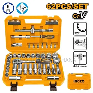 62 Pcs 1/2" Socket Set - Hkts12602