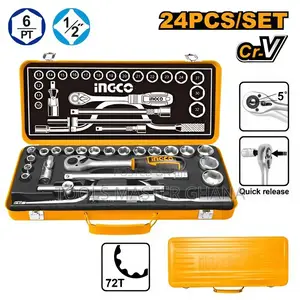 24 Pcs 1/2" Socket Set - Hkts0243
