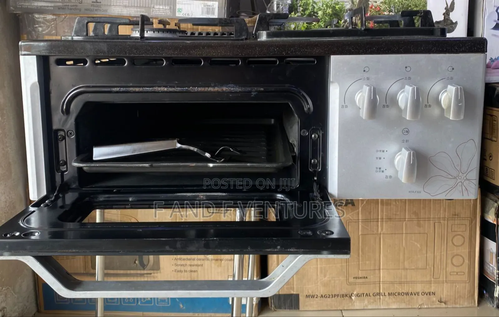 3 Burner Silver With Oven