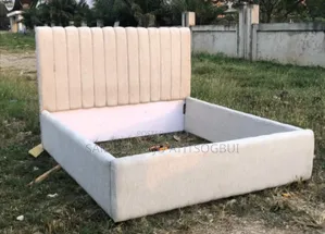 Creamy Queen Size Bed Frame