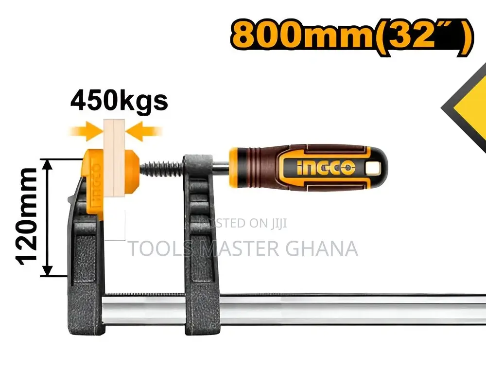F Clamp With Plastic Handle - Hfc021203