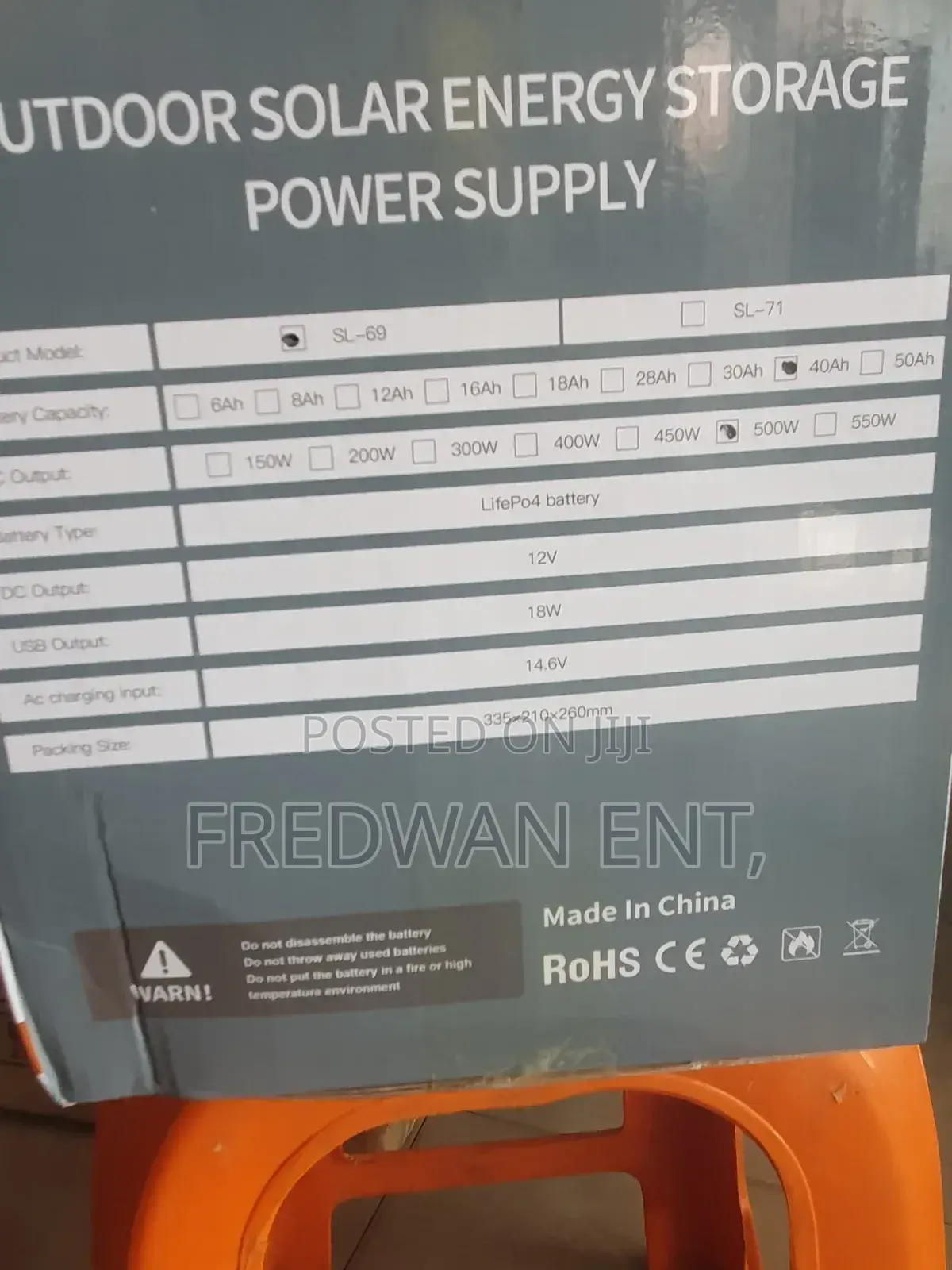 500w Portable Power Station