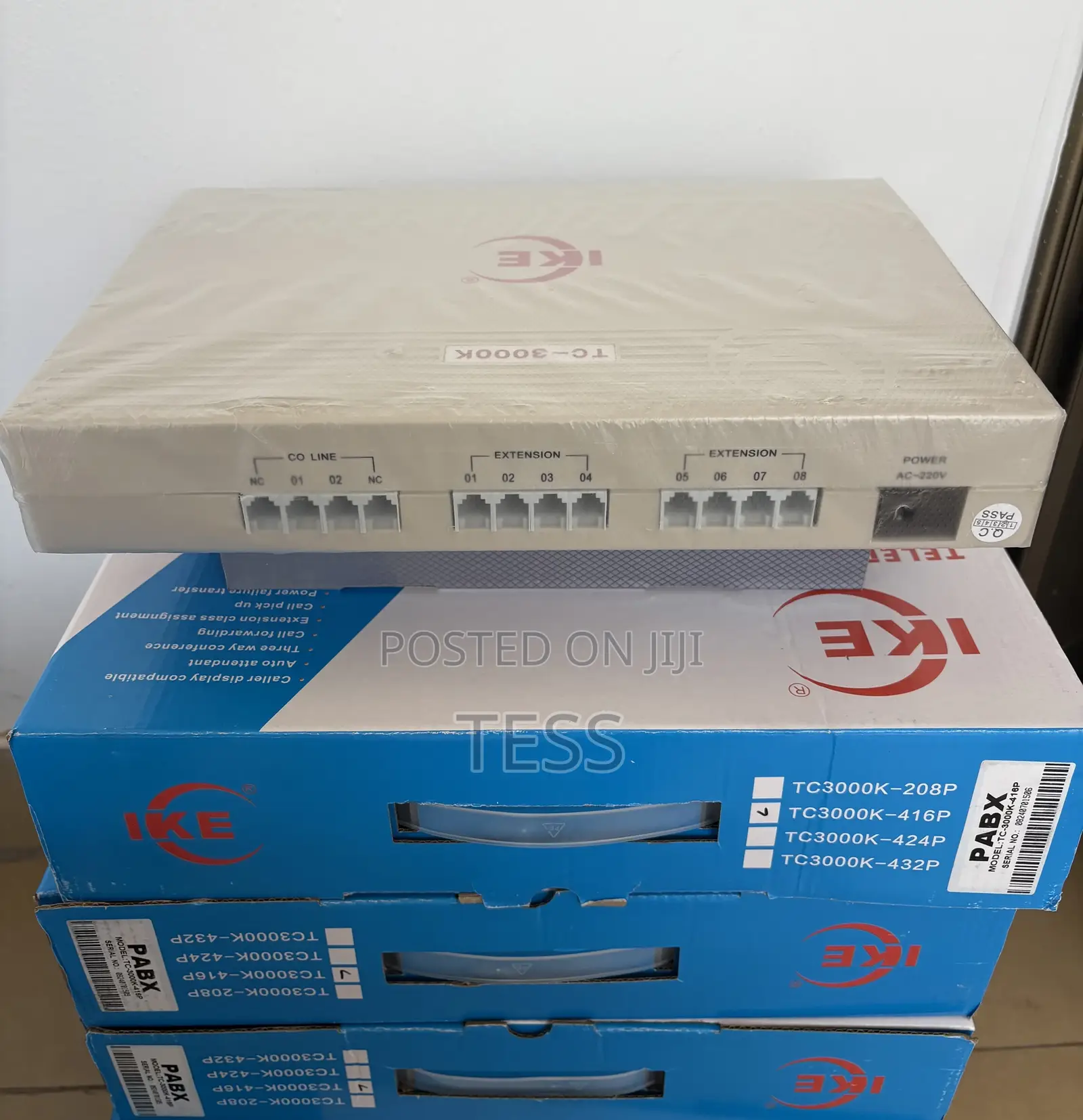 IKE Pabx 8ext Extension+ 4 Co-Line Non-Expandable TC-208P