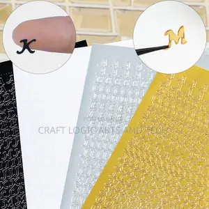 Alphabet Stickers Holographic Letters Epoxy Resin Art Gh₵15