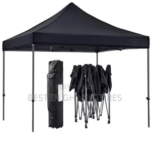 Black Foldable Tent With Wheel Storage Bag