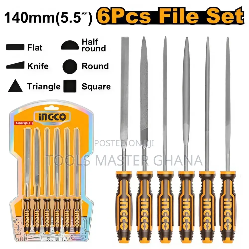 6 PCS File Set - Hktf63