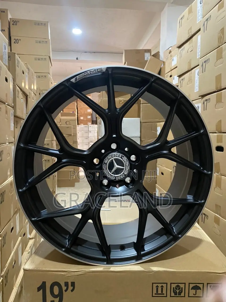 Mercedes Benz All Black Rims, Rim 19 Inches Available Till.