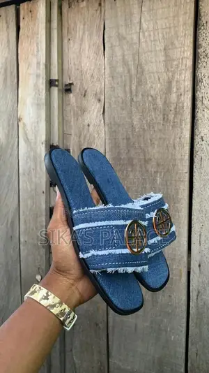 Ladies Denim Slippers