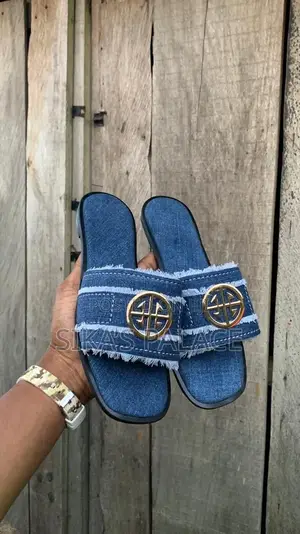 Ladies Denim Slippers