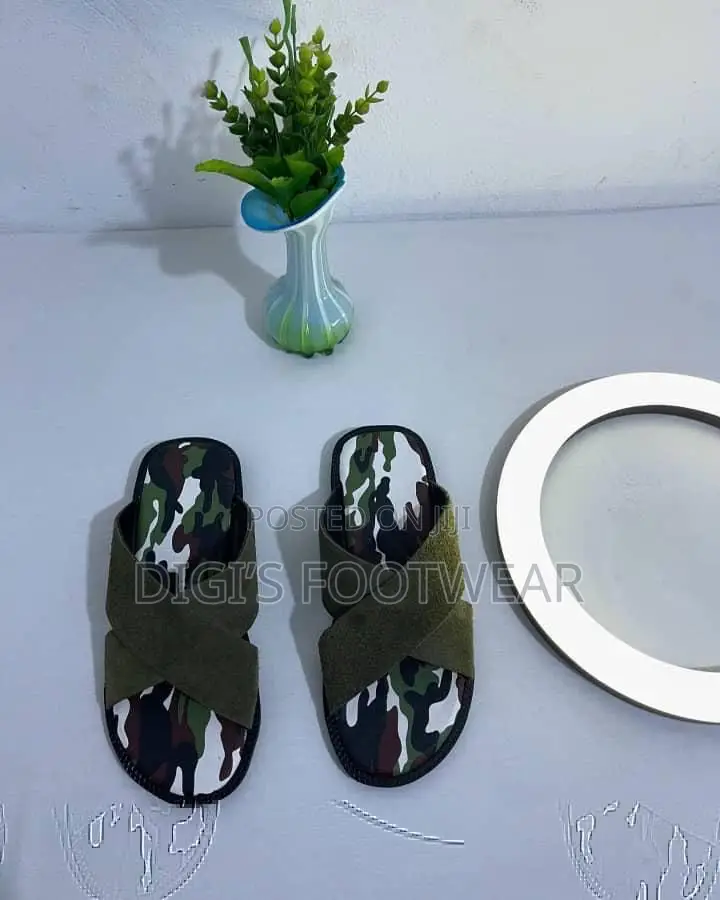 Green Opex Suede With Camo Inner Slippers