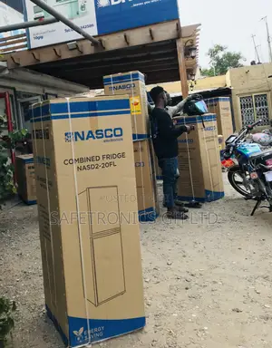 Lockable Nasco Bottom Freezer Nasd2-20fl Doubledoor Fridge