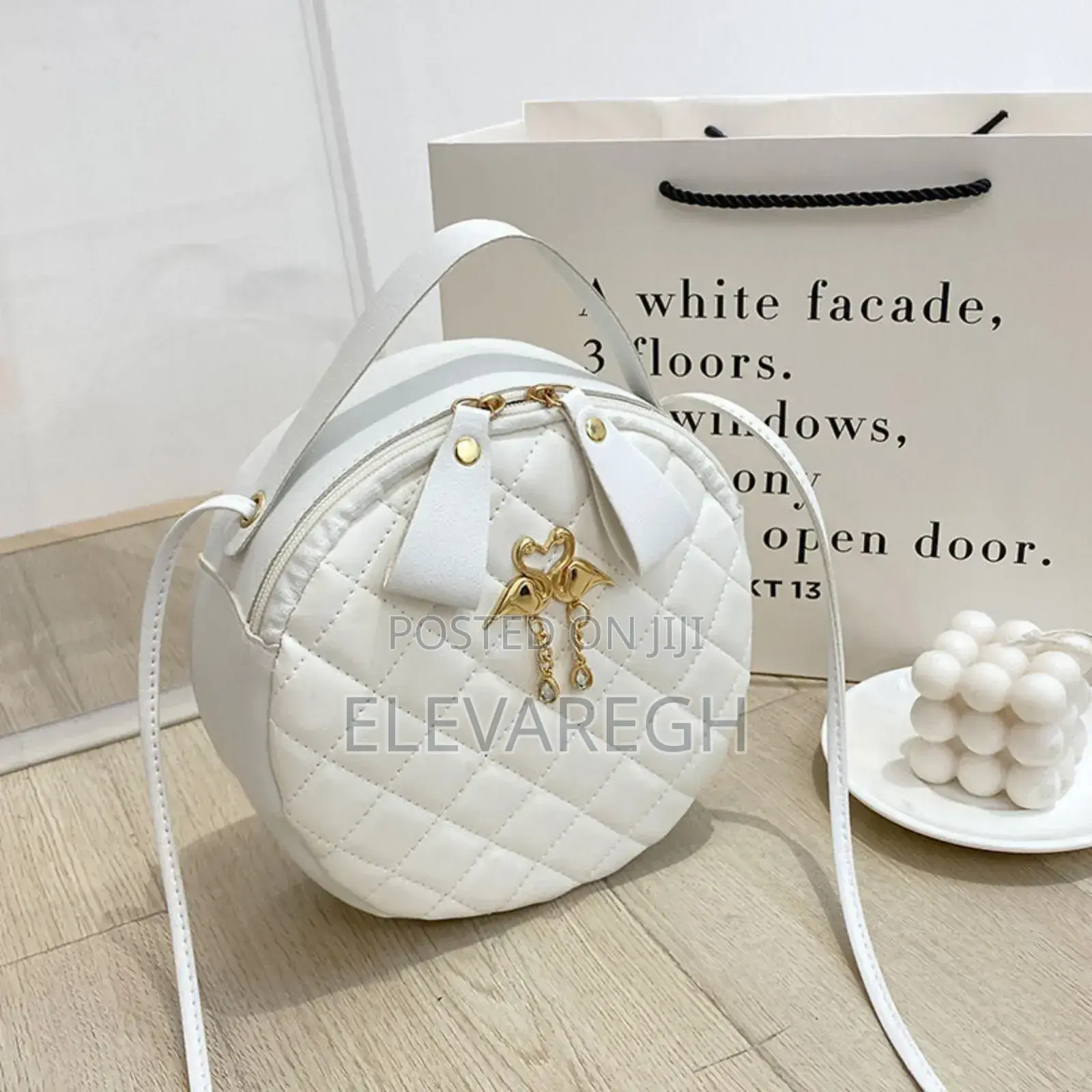 Shoulder Mini Bag in White Colour Only