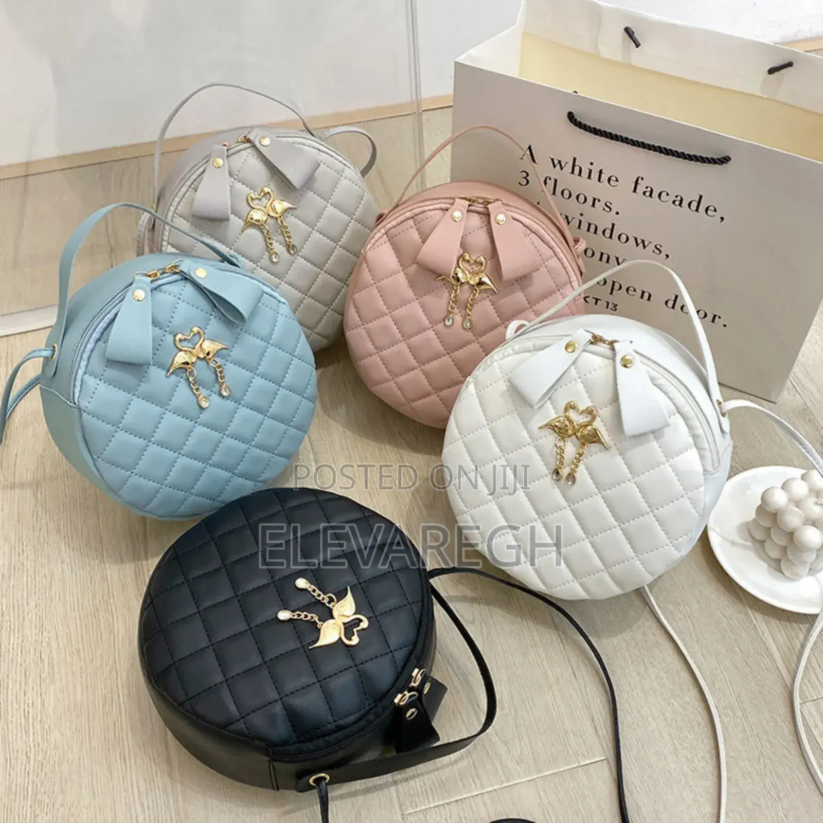 Shoulder Mini Bag in White Colour Only