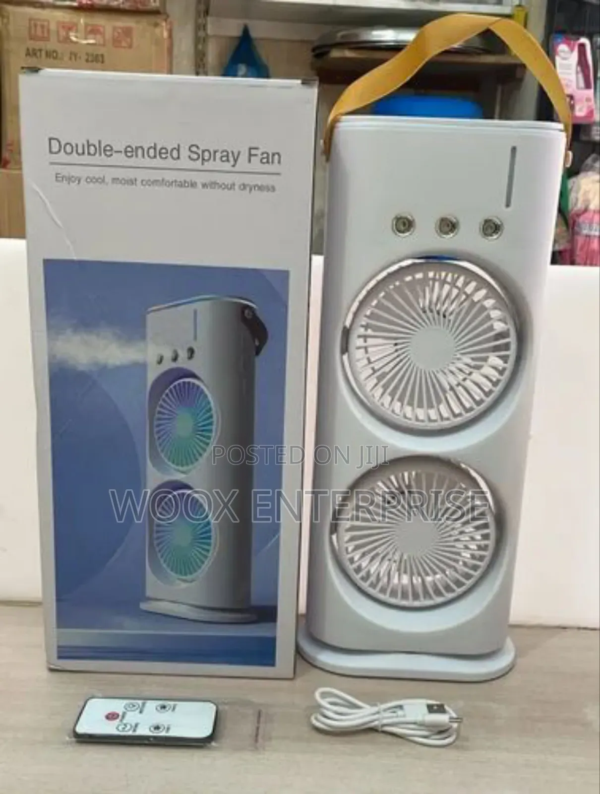 Double Air Cooler/Air Cooling Fan (Rechargeable)