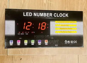 Digital Led Number Wall Clock
