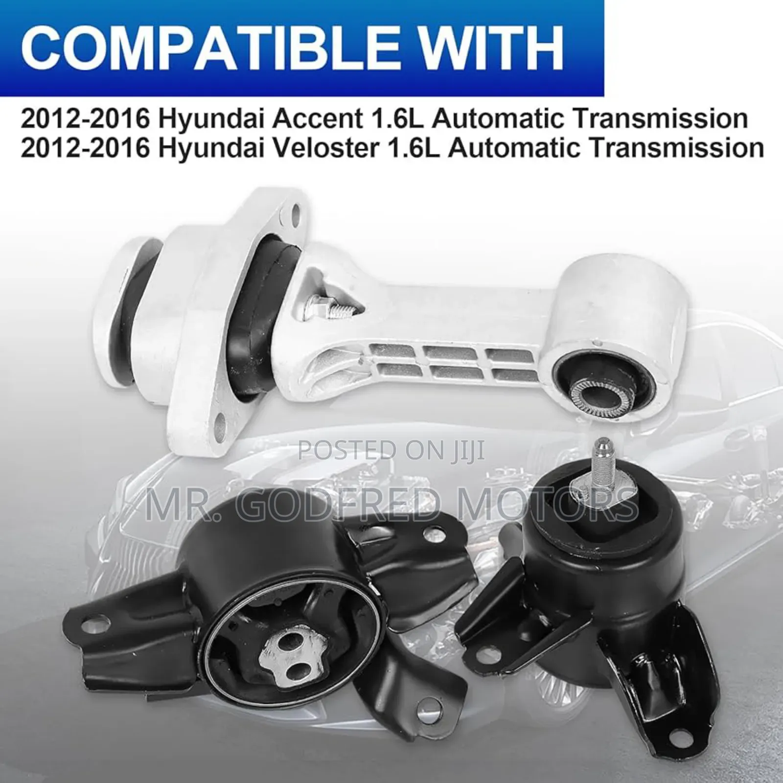 HYUNDAI Elantra 2018 Engine Mount 3 Piece. Original