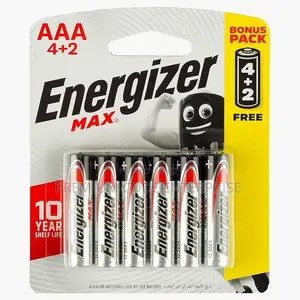 Energizer AA Battery Carton - 72pcs, 12packs/Carton